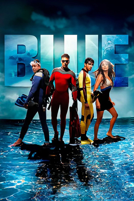 Blue poster